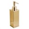 Soap Dispenser, Square, Modern, Matte Gold